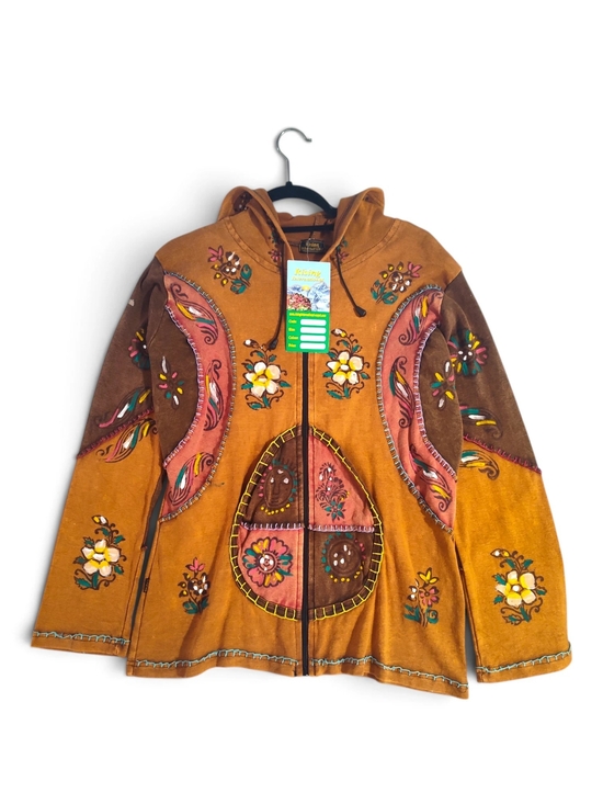 Rising International Jackets & Blazers - 🆕️ Rising International Boho Hippie Full-Zip Hooded Jacket Womens Large